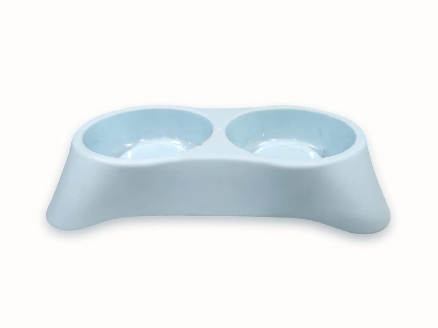 Pets Empire Plastic Double Bowl For Dogs & Cats