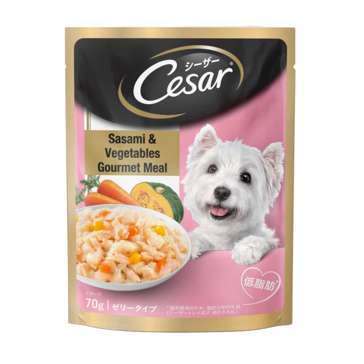Cesar Sasami & Vegetable Gourmet Meal Pouch 70 G (Pack Of 16) - Ecom Pack