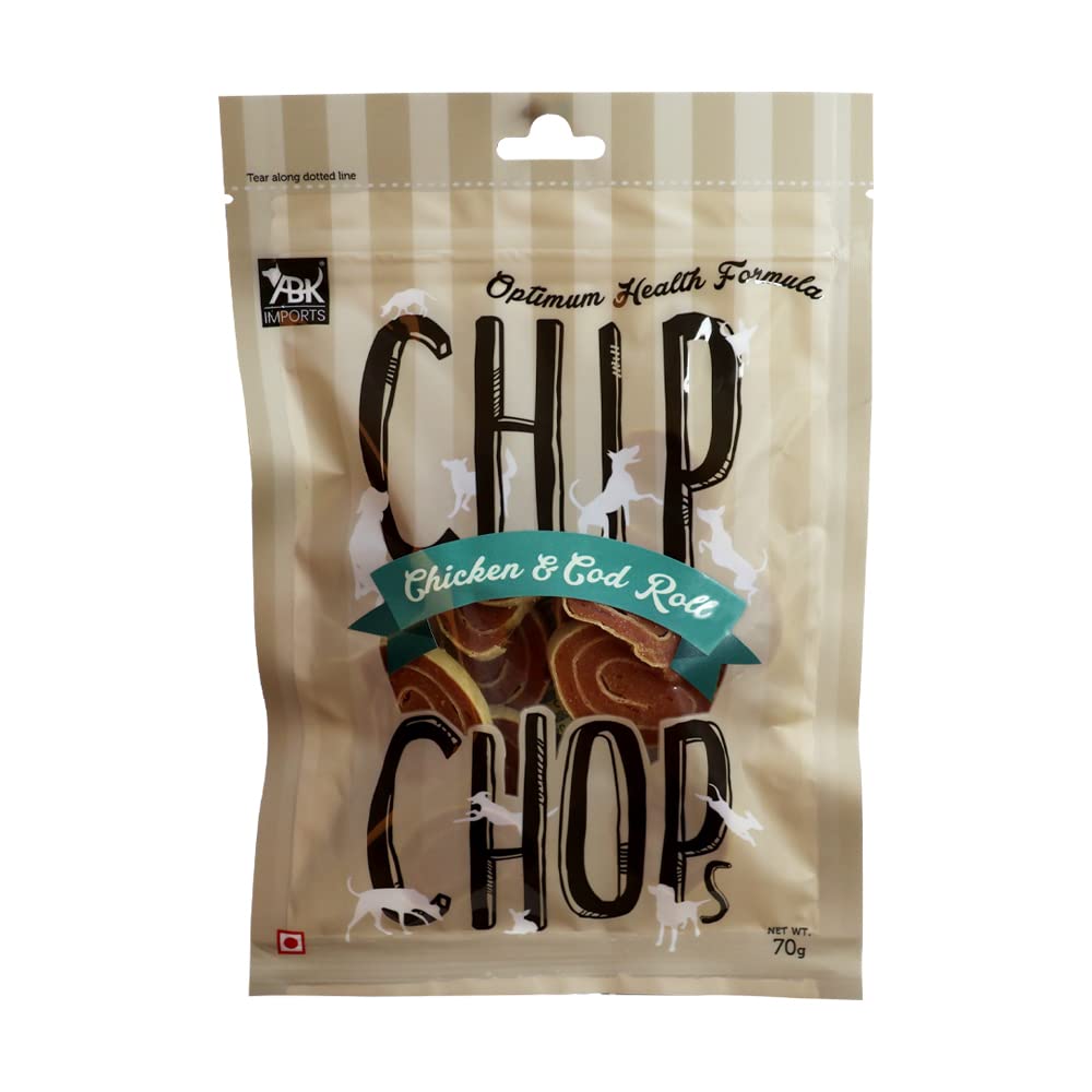 Chip Chops : Chicken & Codfish Rolls Dog Treats