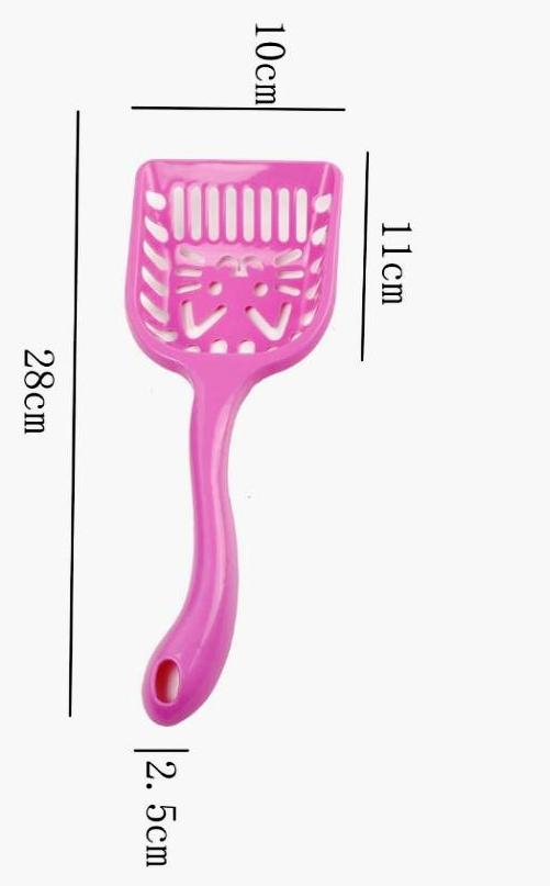 Pets Friend Flexible Cat Litter Scoop with Cat Face Pattern (Colour may vary)