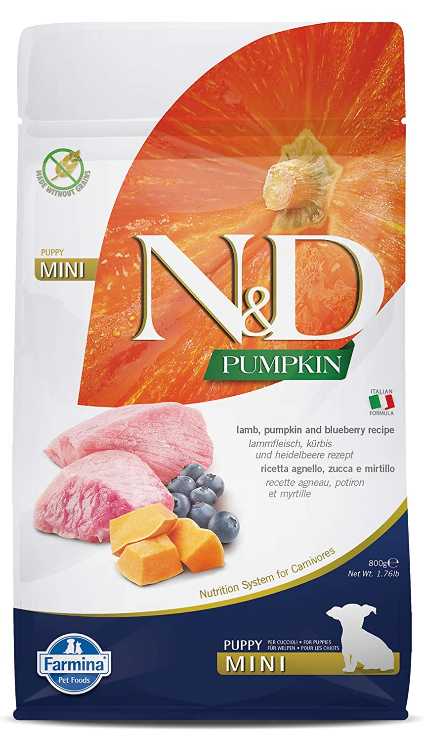 Farmina N&D Lamb Pumpkin And Blueberry Grain Free Mini Puppy Dry Food