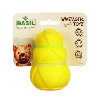 Basil Rubber Chew Treat Dropper Dog Toy