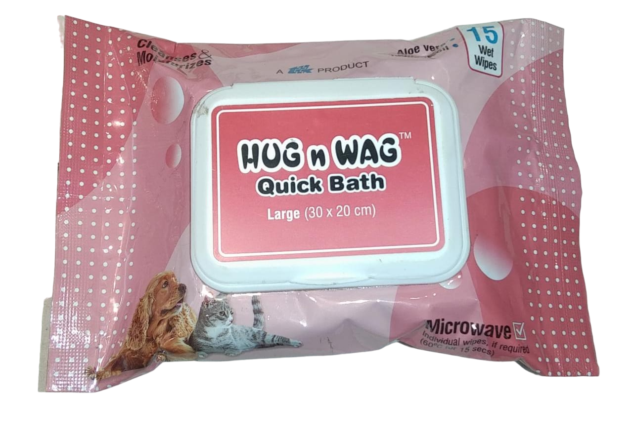 Hug N Wag Quick Bath Wipes