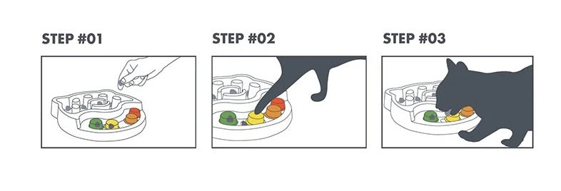 M-Pets Tasty Slow Feeder Viola Interactive Bowl