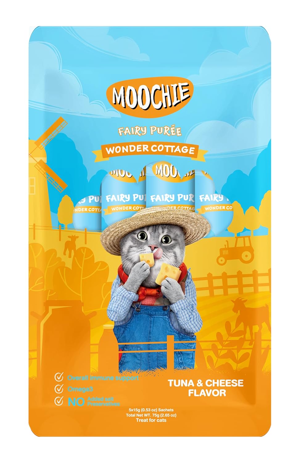 Moochie : Fairy Puree Mystic Forest Tuna & Cheese Cat Treat