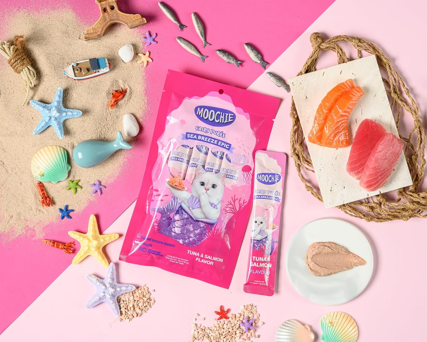 Moochie : Fairy Puree Mystic Forest Tuna & Salmon Cat Treat