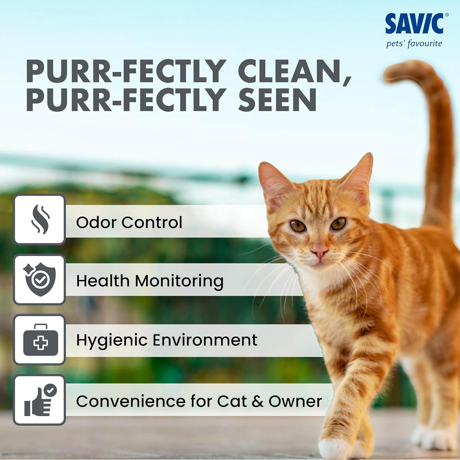 Savic IRIZ Cat Litter Tray with Rim