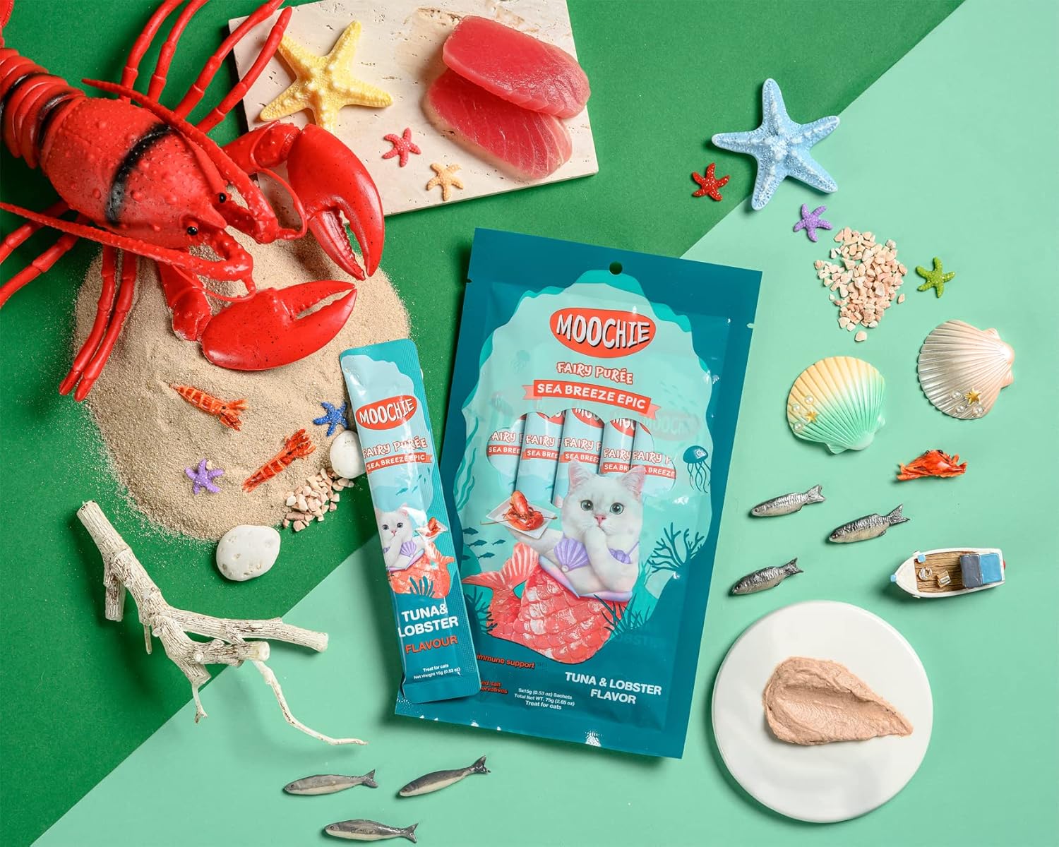 Moochie : Fairy Puree Mystic Forest Tuna & Lobster Cat Treats