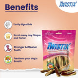 Twistix : Large Wheat-Free Dental Chews – Pumpkin Spice Flavor Dog Treats