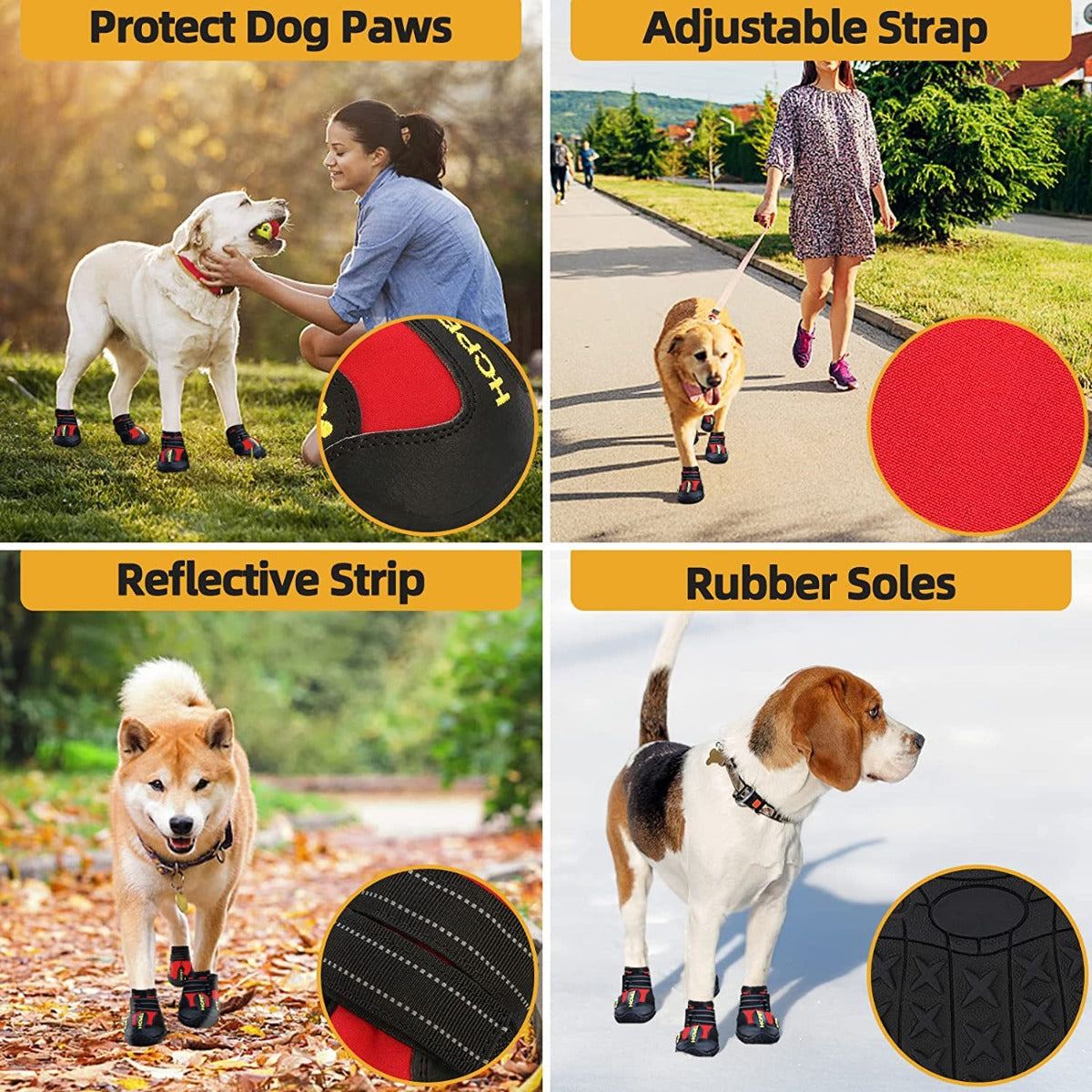 Pawz Waterproof Dog Boots - Medium - Black