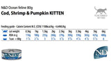 Farmina N&D Ocean Cod, Shrimps And Pumpkin Grain Free Kitten Tin