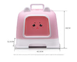 Pets Empire Enclosed Cat Litter Box with Lid & Handle
