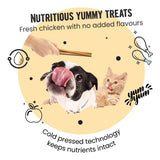 Vivaldis Bark Out Loud Glow & Shine Turmeric Chewstix For Dogs & Cats