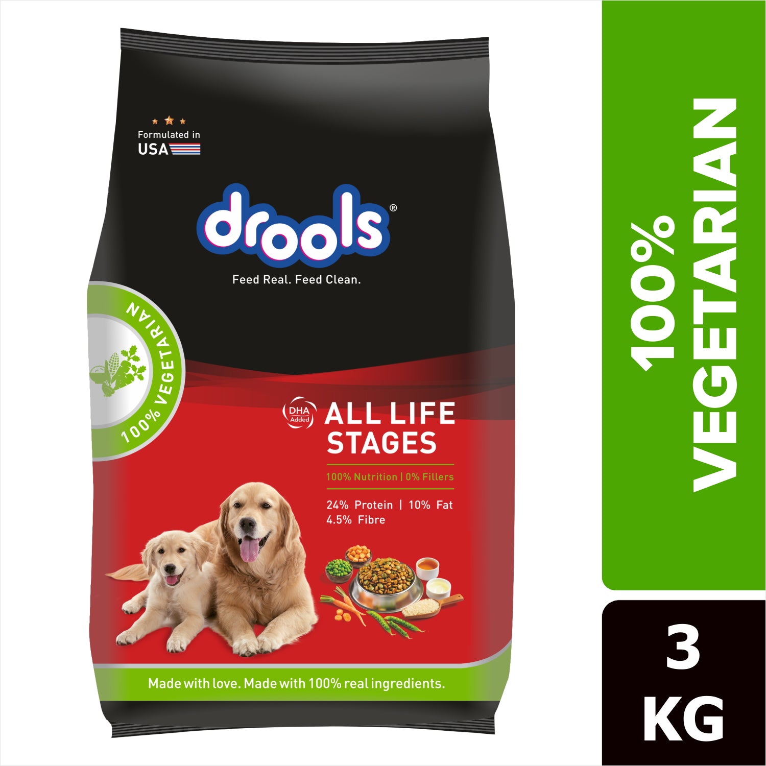 Drools All Life Stages 100% Vegetarian Dog Dry Food