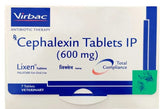 Virbac: Lixen Cephalexin 600mg Palatabs Tablets
