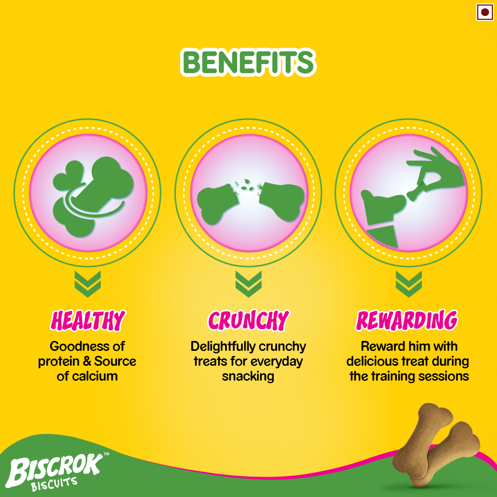 Pedigree : Biscrok Dog Biscuits – Milk & Chicken Flavour (Family Pack)