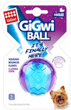 Gigwi Squeaker Transparent Ball - Blue/Purple