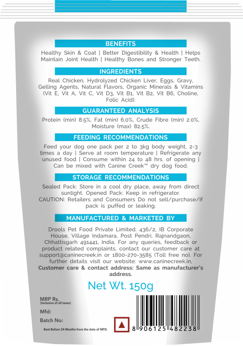 Canine Creek Grain Free Adult Gravy Pouch