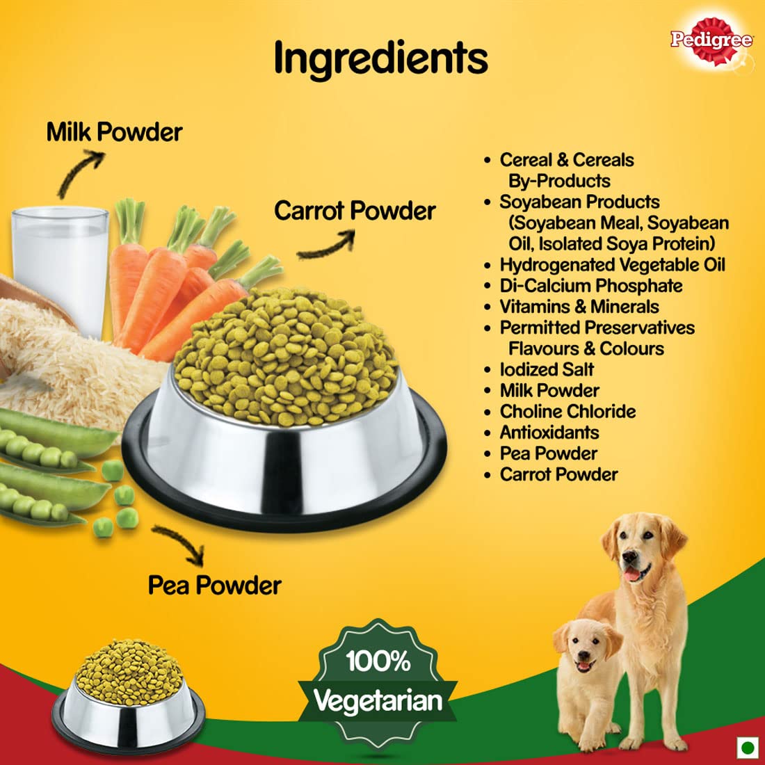 Pedigree Adult & Puppy 100% Vegetarian Dog Dry Food