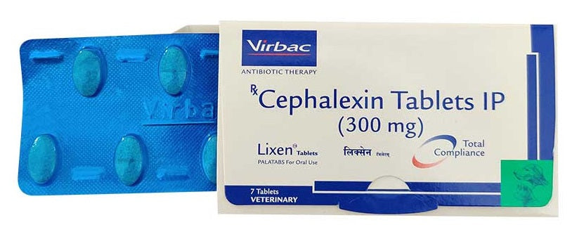 Virbac: Lixen Cephalexin 300mg Palatabs Tablets