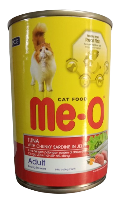 Meo Adult Tuna With Chunky Sardine In Jelly Cat Canned Food