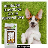 Petkin Gently Cleanses & Soothes Itchy, Dry Skin Mega Value Petwipes - Oatmeal