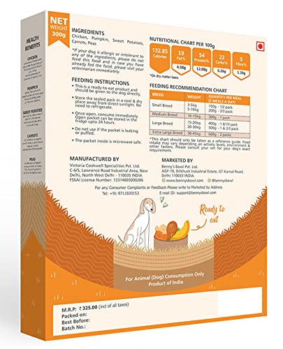 Bennys Bowl Delicious Chicken & Pumpkin Recipe For Dog