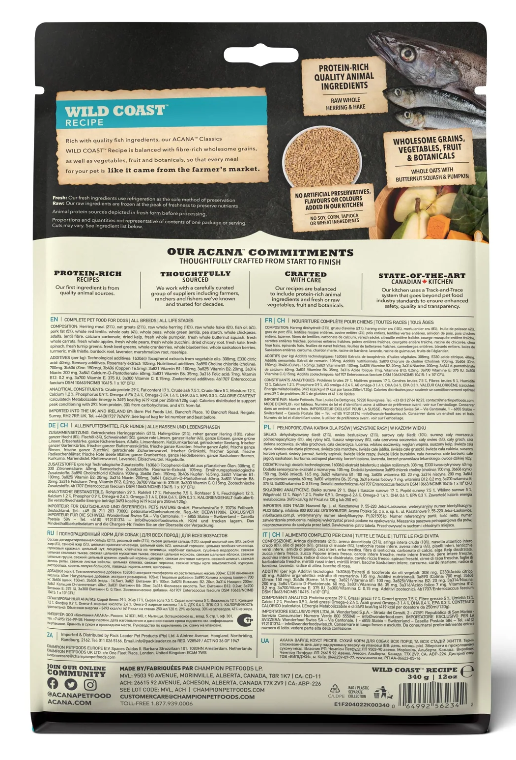 Acana Classic Wild Coast Dog Dry Food