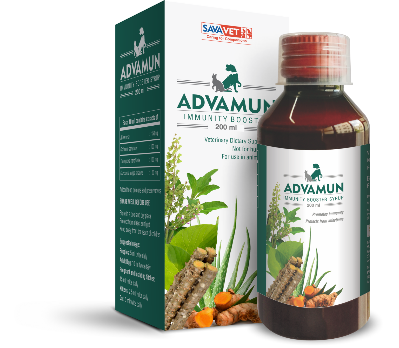 SavaVet Advamun Immunity Booster Syrup for Dogs & Cats