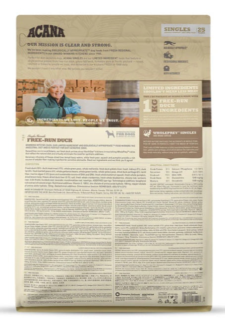 Acana Free-Run Duck Dog Dry Food