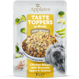 Applaws Taste Toppers Chicken Breast With Broccoli, Apple & Quinoa In Broth Pouch