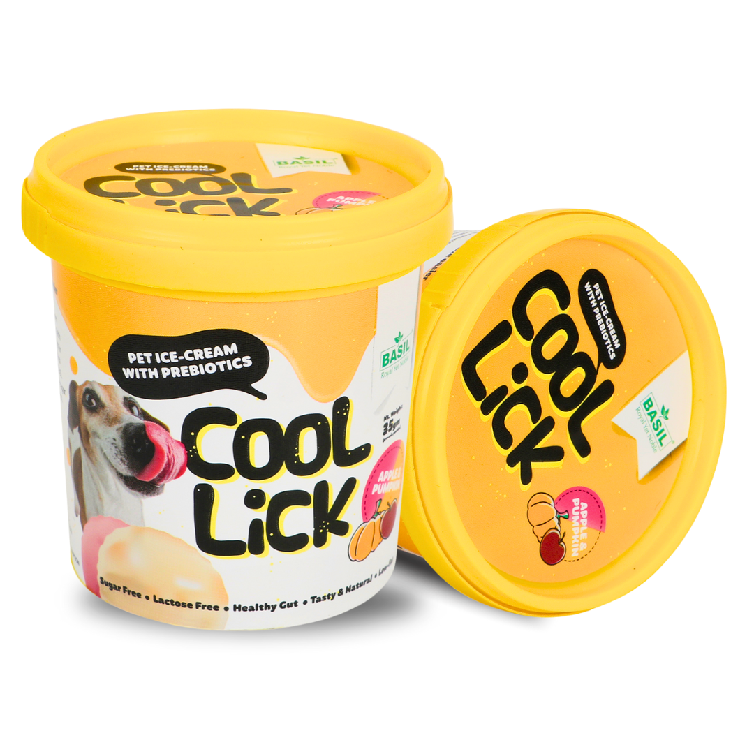 Basil Cool Lick With Added Prebiotics Ice Cream For Dogs