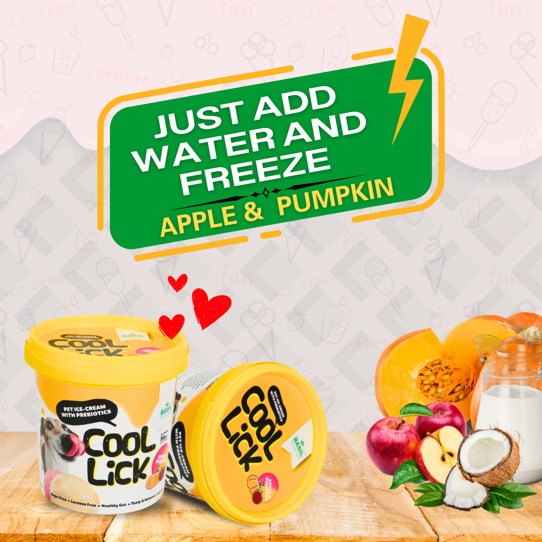 Basil Cool Lick With Added Prebiotics Ice Cream For Dogs