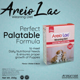 Areion Vet Areio Lac Enriched With Probiotics & DHA Weaning Diet Supplement For Puppy & Kitten