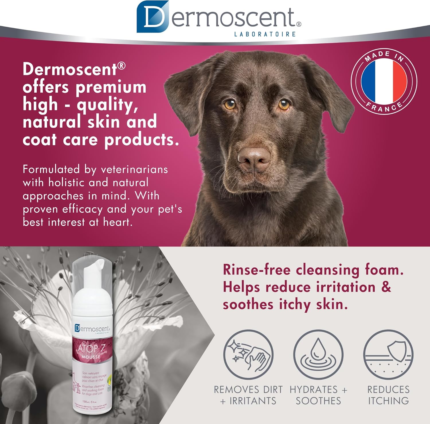 Dermoscent Atop 7 Mousse Cleansing Foam For Dog & Cat