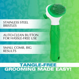 Basil Slicker Brush Auto Clean Comb For Dogs & Cats