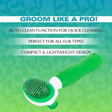 Basil Slicker Brush Auto Clean Comb For Dogs & Cats