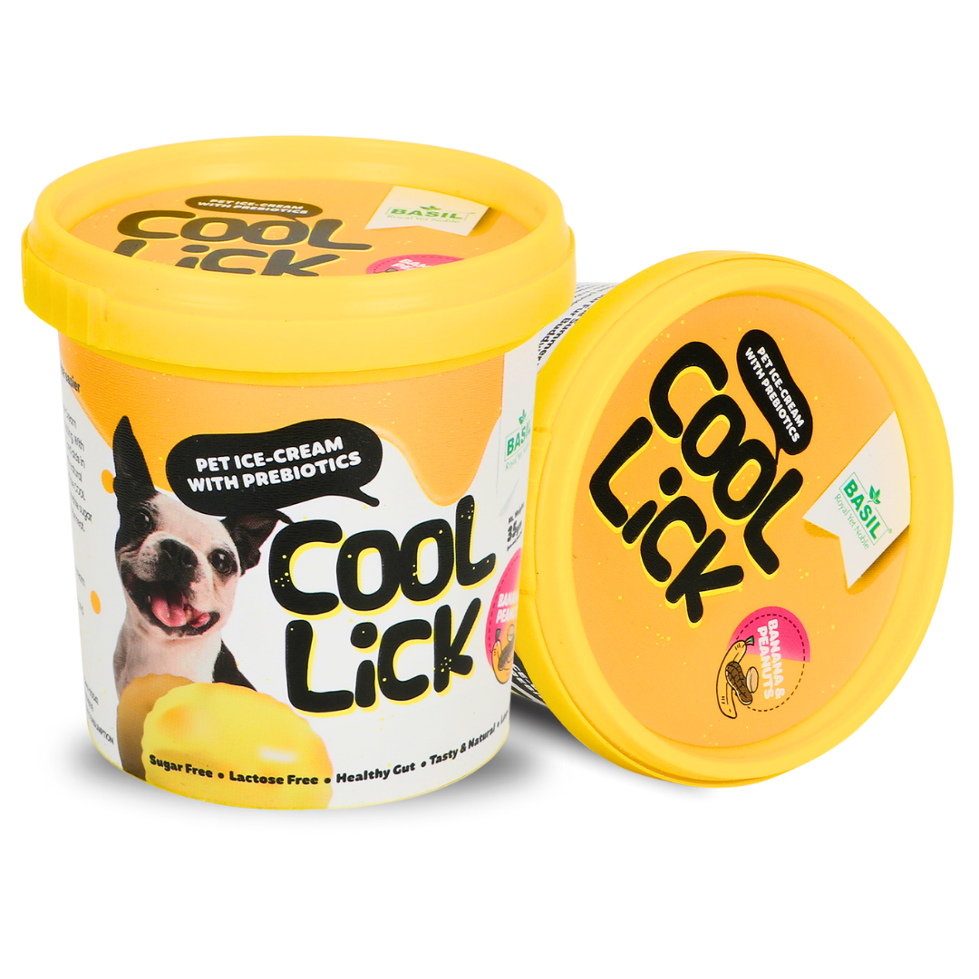 Basil Cool Lick With Added Prebiotics Ice Cream For Dogs