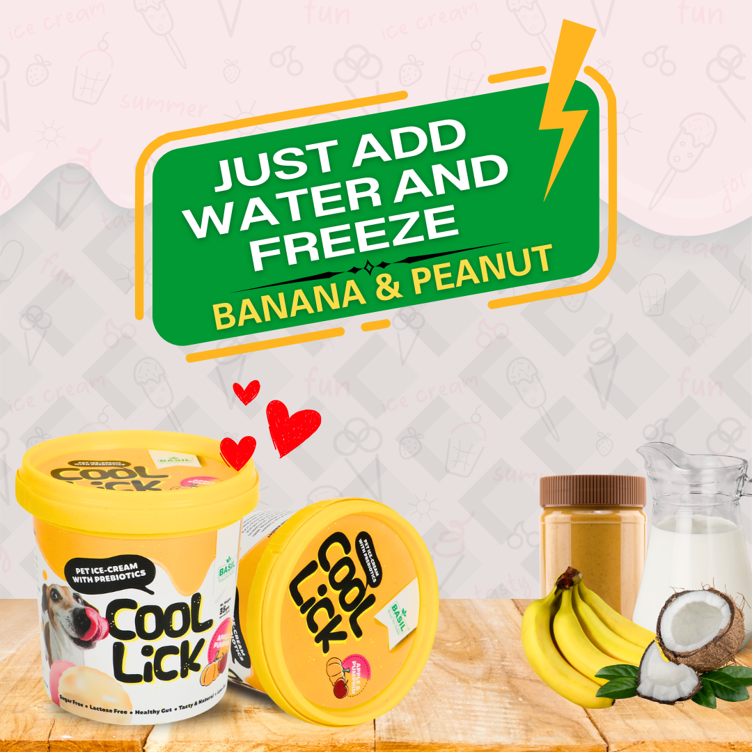 Basil Cool Lick With Added Prebiotics Ice Cream For Dogs