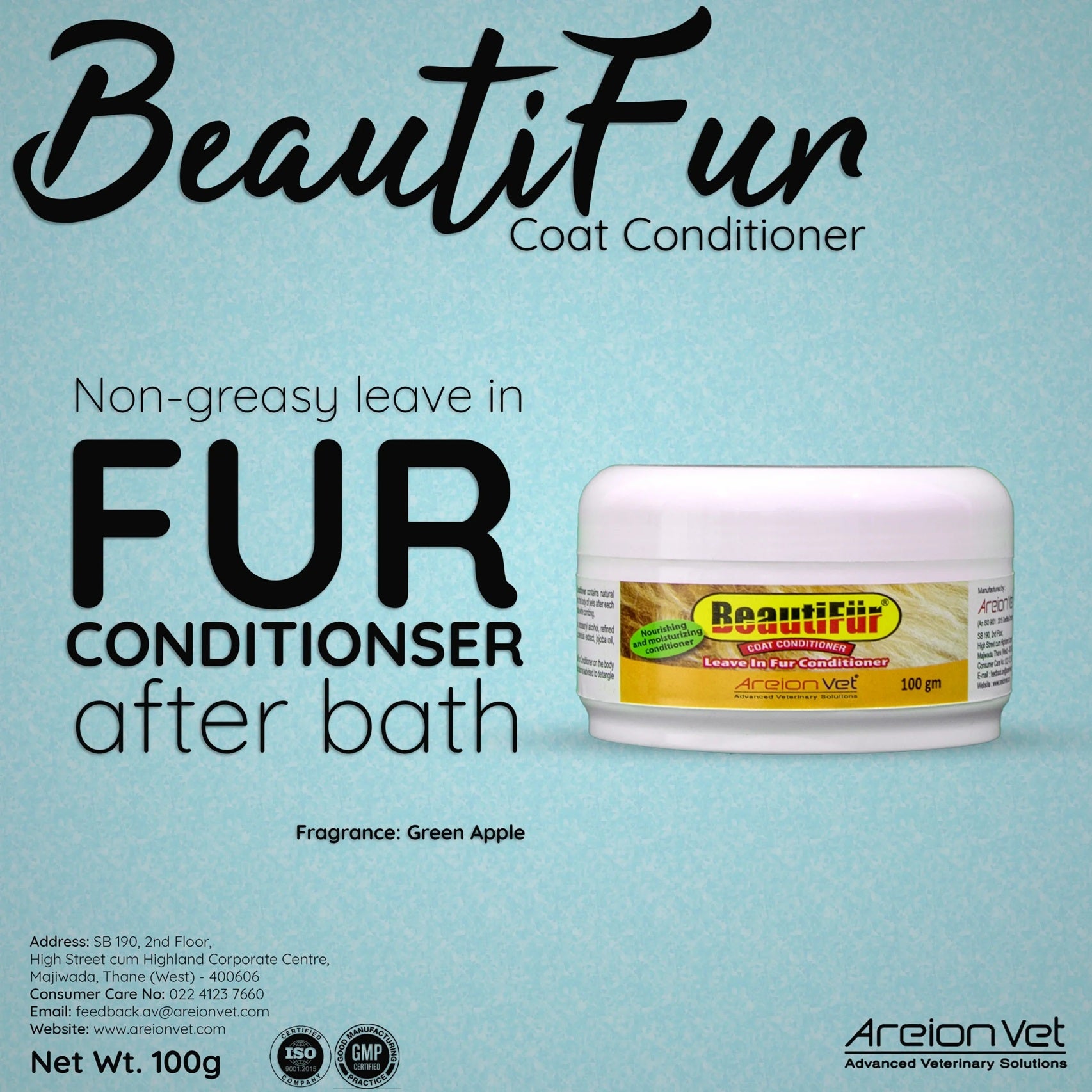Areion Vet Beautifur Coat Conditioner For Dogs And Cats