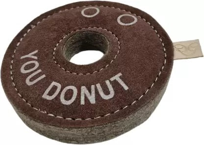 Guts And Glory Derrick The Donut Dog Toy - Dark Brown