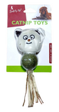 Smarty Pet Catnip Edible Licking Balls With Plush Cartoons & Feathers