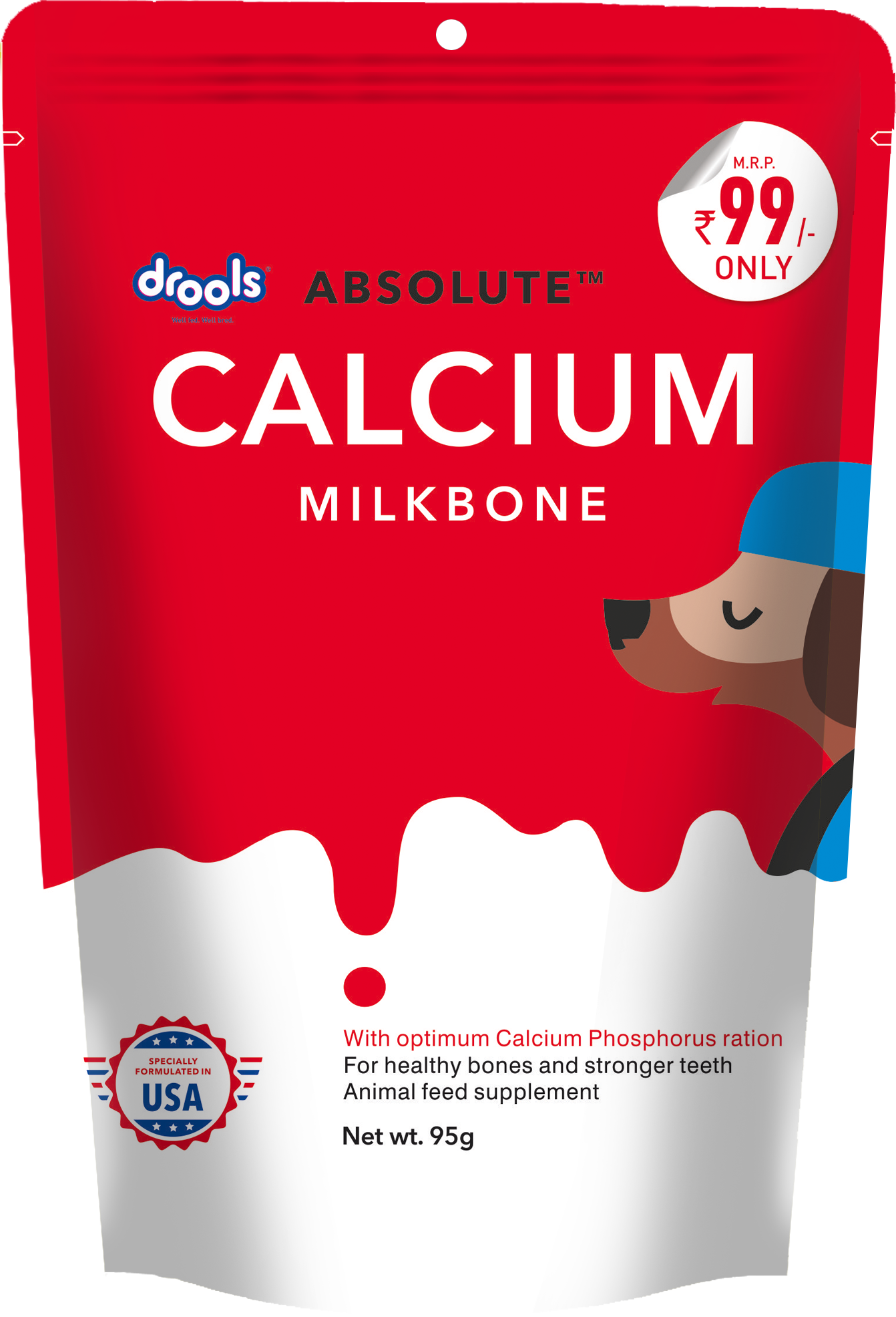 Drools Absolute Calcium Bone Pouch for Dogs