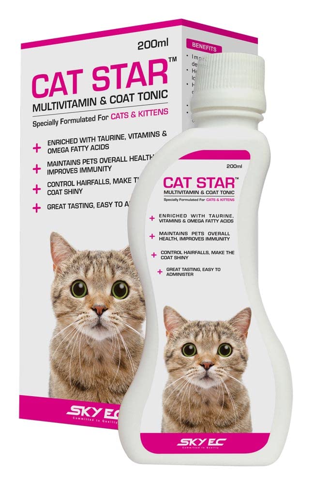 Skyec Cat Star Multivitamin & Coat Tonic for Cats & Kittens