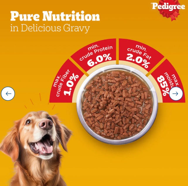Pedigree Chicken And Liver Chunks In Gravy Adult Pouch