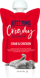 Kitty Yums : Creamy Lickable Cat Treat – Crab & Chicken Squeeze Tube