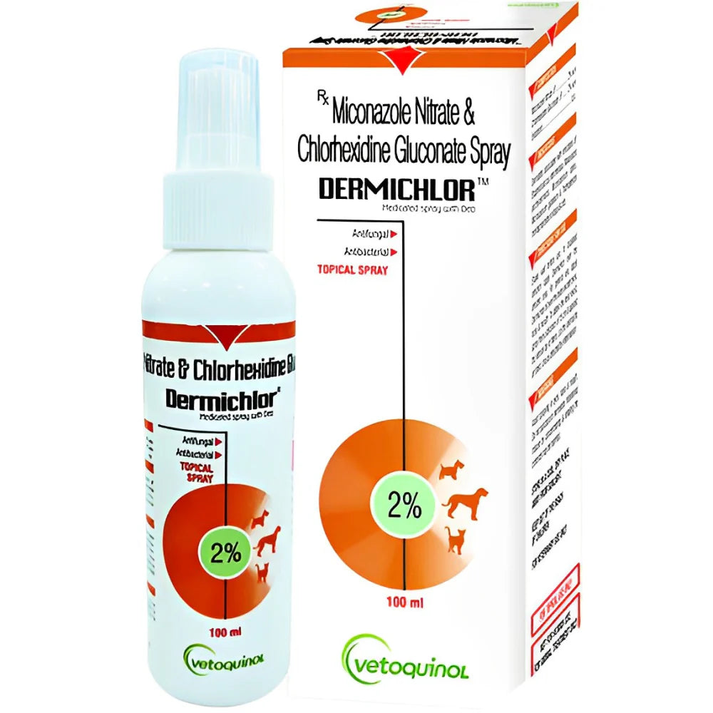 Vetoquinol Dermichlor Medicated Topical Spray