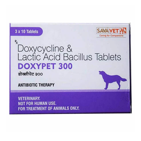 Savavet Doxypet 300 – Doxycycline & Lactic Acid Bacillus Tablets