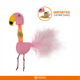 Fofos Cat Flick Flamingo Tube Toy