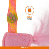 Fofos Cat Flick Flamingo Tube Toy
